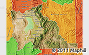 Satellite Map of Utah County, political outside