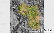 Satellite Map of Wasatch County, desaturated