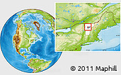 Physical Location Map of ZIP code 05676, highlighted county, highlighted state