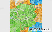 Political Shades 3D Map of ZIP codes starting with 057