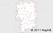 Silver Style Simple Map of ZIP codes starting with 057
