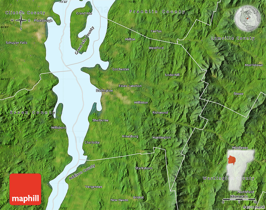 Map Of Chittenden County
