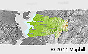 Physical Panoramic Map of Chittenden County, desaturated