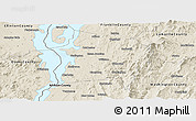 Shaded Relief Panoramic Map of Chittenden County
