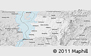 Silver Style Panoramic Map of Chittenden County