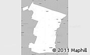 Gray Simple Map of Windsor County
