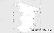 Silver Style Simple Map of Windsor County