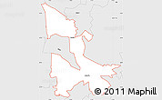 Silver Style Simple Map of ZIP code 20106