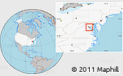 Gray Location Map of ZIP code 20112, highlighted country, highlighted county