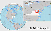 Gray Location Map of ZIP code 20112, highlighted state