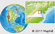 Physical Location Map of ZIP code 20112, highlighted state