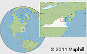 Savanna Style Location Map of ZIP code 20112, highlighted state