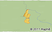 Savanna Style 3D Map of ZIP code 20132, single color outside