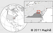 Blank Location Map of ZIP code 20132, highlighted country, highlighted state