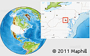 Physical Location Map of ZIP code 20132, highlighted country, highlighted county