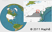 Satellite Location Map of ZIP code 20132, highlighted country, highlighted state
