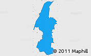 Political Simple Map of ZIP code 20132, single color outside, borders and labels
