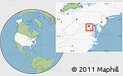 Savanna Style Location Map of ZIP code 20152, highlighted country, highlighted county
