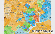 Political Shades Map of ZIP codes starting with 220