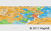 Political Shades Panoramic Map of ZIP codes starting with 220