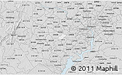 Silver Style 3D Map of ZIP code 22032