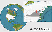 Satellite Location Map of ZIP code 22033, highlighted country, highlighted state