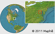 Satellite Location Map of ZIP code 22033