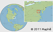 Savanna Style Location Map of ZIP code 22033