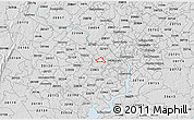 Silver Style 3D Map of ZIP code 22046