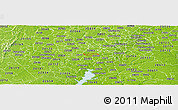 Physical Panoramic Map of ZIP code 22151