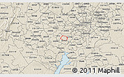Shaded Relief 3D Map of ZIP code 22152