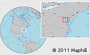 Gray Location Map of ZIP code 22152