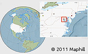 Savanna Style Location Map of ZIP code 22182, highlighted country, highlighted county, hill shading