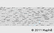 Silver Style Panoramic Map of ZIP code 22182
