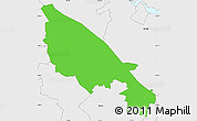 Political Simple Map of ZIP code 22182, single color outside, borders and labels