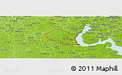 Physical Panoramic Map of ZIP code 22554