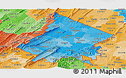 Political Shades Panoramic Map of ZIP codes starting with 226
