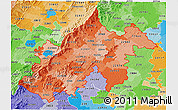 Political Shades 3D Map of ZIP codes starting with 229
