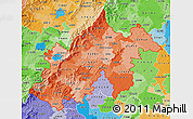 Political Shades Map of ZIP codes starting with 229