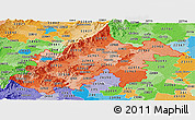 Political Shades Panoramic Map of ZIP codes starting with 229