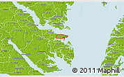 Physical 3D Map of ZIP code 23043