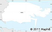 Silver Style Simple Map of ZIP code 23043