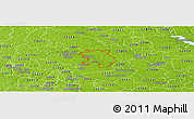 Physical Panoramic Map of ZIP code 23069