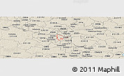 Shaded Relief Panoramic Map of ZIP code 23225