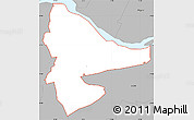Gray Simple Map of ZIP code 23225