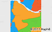 Political Simple Map of ZIP code 23225
