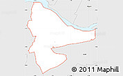 Silver Style Simple Map of ZIP code 23225