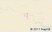 Classic Style 3D Map of ZIP code 23235, single color outside