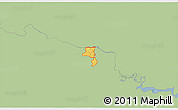 Savanna Style 3D Map of ZIP code 23235, single color outside