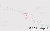 Silver Style 3D Map of ZIP code 23235, single color outside